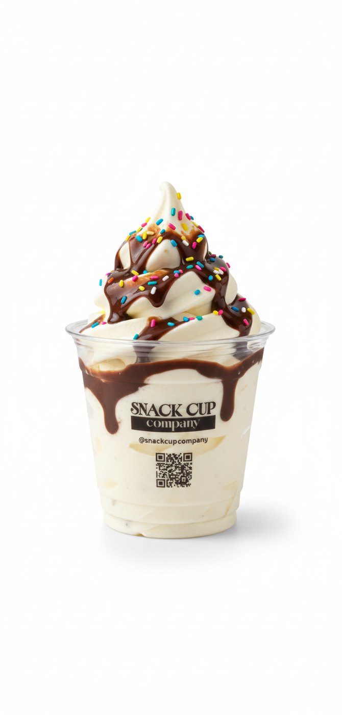 Helado con chispas
